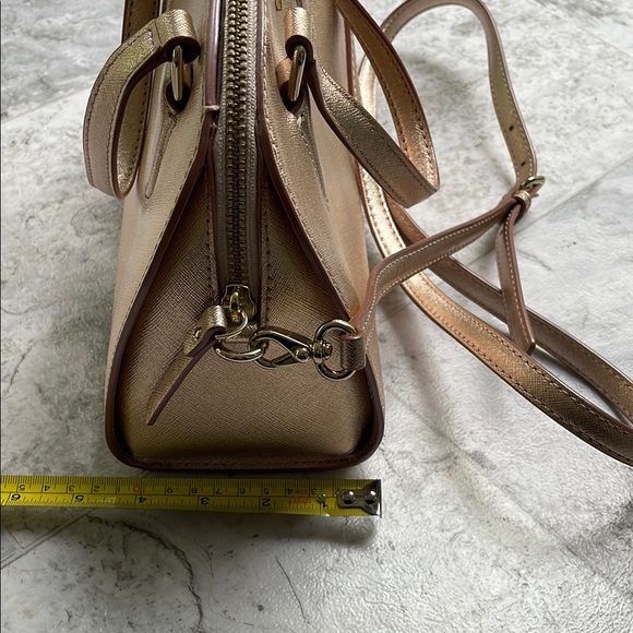 Kate Spade ✨ Laurel Way Mini Reiley Genuine Leather Crossbody Bag - Rose Gold - Picture 11 of 12